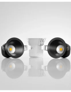 Lámpara de techo empotrable Pulcom Round – Beneito & Faure – Foco redondo, Temperatura de color regulable: 2.700K/3.200K/4.000K,