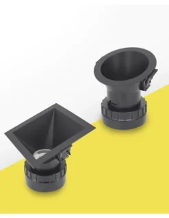 Lámpara de techo empotrable Pulcom Square – Beneito & Faure – Lámpara apta para baño IP44, Temperatura color regulable: LED 2.70