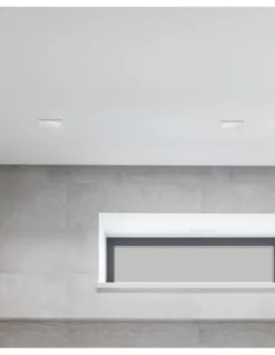 Lámpara de techo empotrable Velt - ACB - Foco cuadrado blanco apto para exterior (IP64)