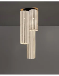Lámpara de techo Núa 3 - a-emotional light - Composición decorativa de malla metálica