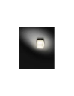 Lámpara de techo/pared LED Q. Bo - B.lux - Lámpara cúbica en blanco opal