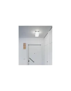 Lámpara de techo/pared LED Q. Bo - B.lux - Lámpara cúbica en blanco opal