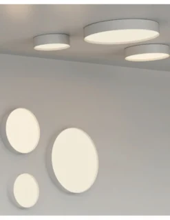 Lámpara de techo/pared Paris - ACB - Diseño cilíndrico moderno blanco