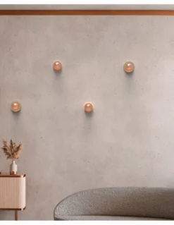 Lámpara de techo/pared Roi Simple – Robin – Pantalla de vidrio en dos acabados, Ø 12 cm