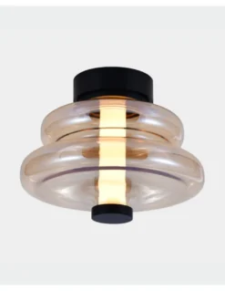 Lámpara de techo/pared Sira - ACB - Lámpara LED decorativa de cristal, estilo vintage