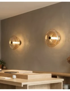 Lámpara de techo/pared Sira - ACB - Lámpara LED decorativa de cristal, estilo vintage