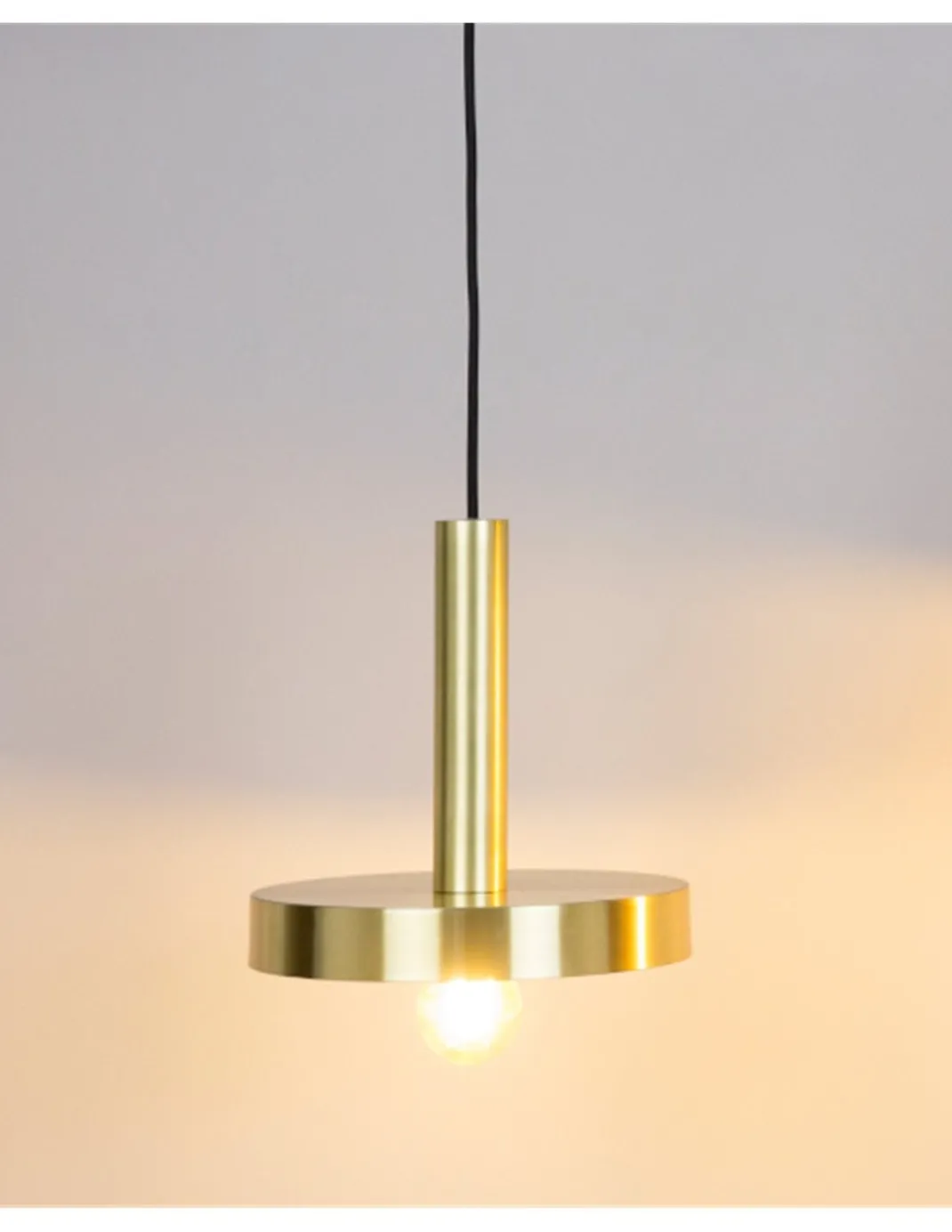 Lámpara de techo - WHIZZ - Faro - Colgante estilo industrial moderno, oro/negro