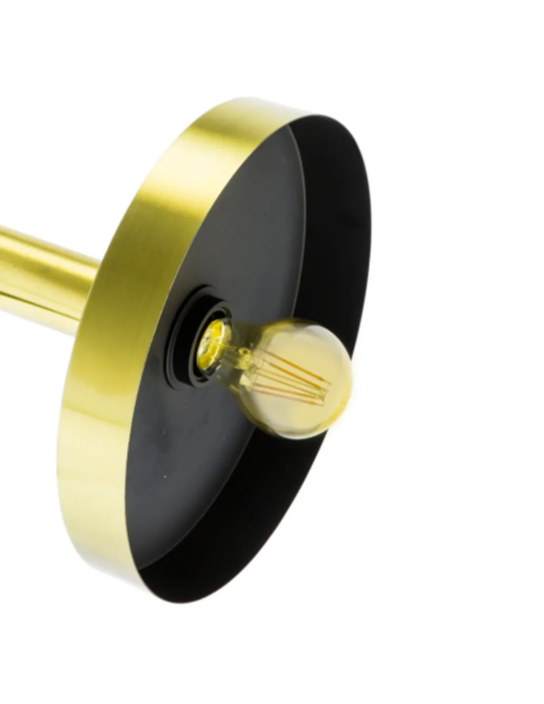 Lámpara de techo - WHIZZ - Faro - Colgante estilo industrial moderno, oro/negro