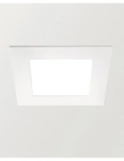 Lámpara downlight Quad - Arkoslight - Foco cuadrado LED, 22 cm