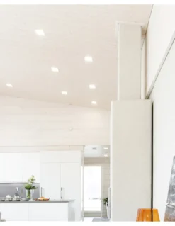 Lámpara downlight Quad - Arkoslight - Foco cuadrado LED, 22 cm