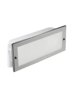 Lámpara empotrable de exterior Tamesis – FORLIGHT – Lámpara de pared de aluminio, E27 IP44, Tapa incluida