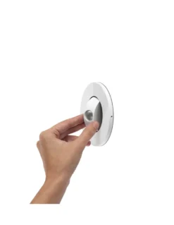 Lámpara empotrable de pared Click – Faro – Luz orientable, diseño discreto en blanco o negro