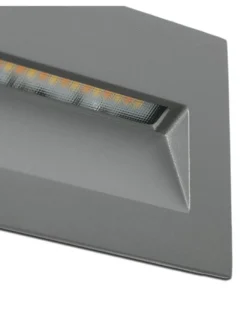 Lámpara empotrable de pared Mani - Faro - Diseño rectangular, LED regulable