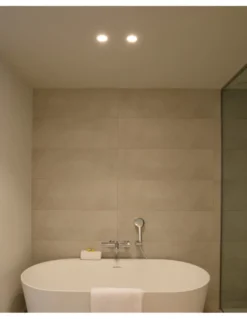 Lámpara empotrable de techo Fresh – Faro – Downlight de baño, IP44, Ø 9cm