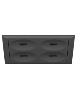 Lámpara empotrable Dot - Conalux - Foco de 4 luces, negro