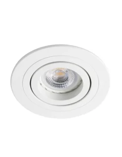 Lámpara empotrable Downlight Radón – Faro – Lámpara redonda, GU10,Ø 9.2 cm