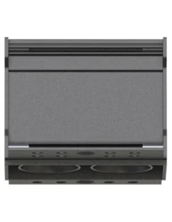 Lámpara empotrable Hera SP 19 - Conalux - Diseño rectangular negro, 2/4/6/9 focos