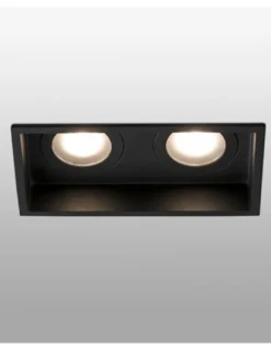 Lámpara empotrable Hyde – Faro – 2 Focos, IP44, 17.1 cm