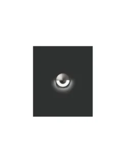 Lámpara empotrable Kane-1 - Faro - Foco LED exterior, acero inoxidable 3W