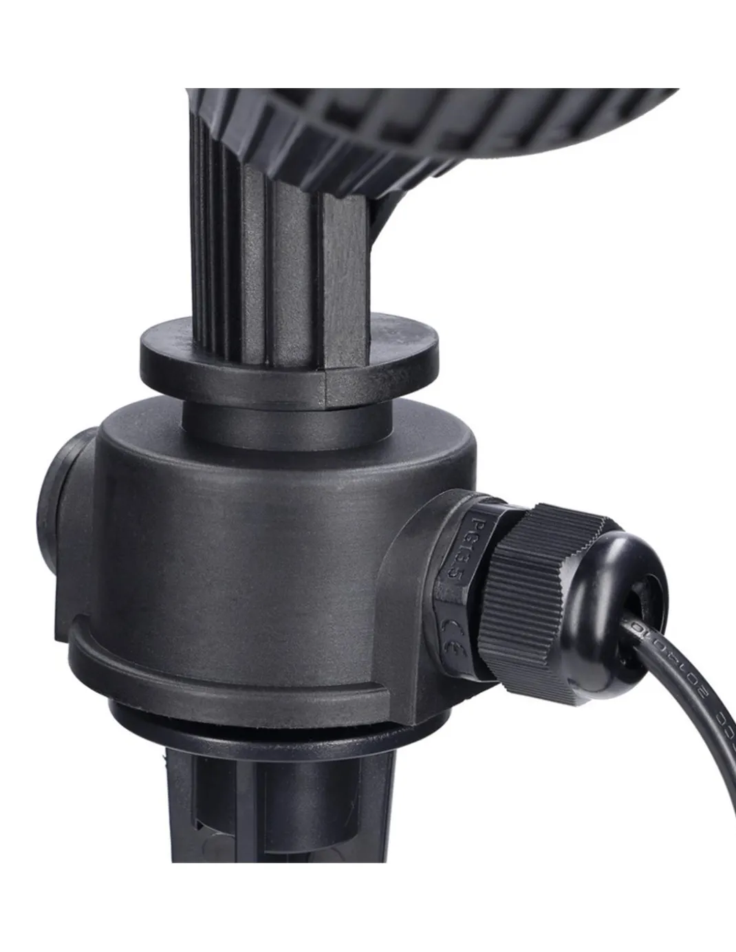 Lámpara estaca de exterior Tidian – FORLIGHT – Proyector de suelo negro, GU10 IP65, Apto para ambientes salinos