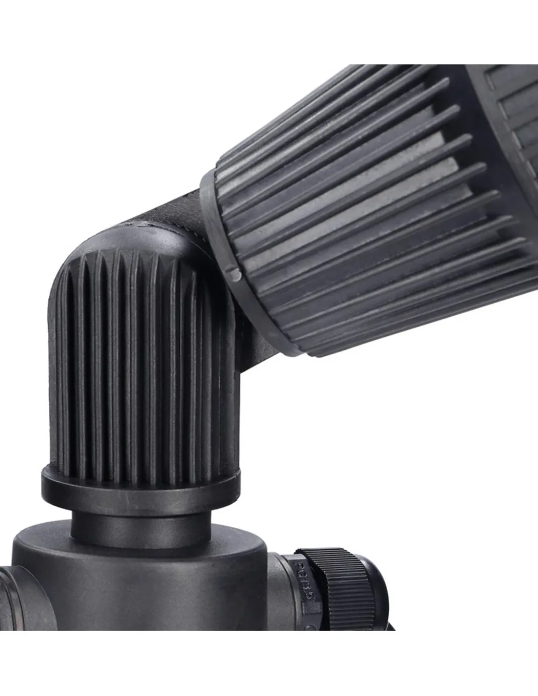 Lámpara estaca de exterior Tidian – FORLIGHT – Proyector de suelo negro, GU10 IP65, Apto para ambientes salinos