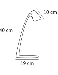 Lámpara para escritorio Chip - AJP - Lámpara LED orientable blanca