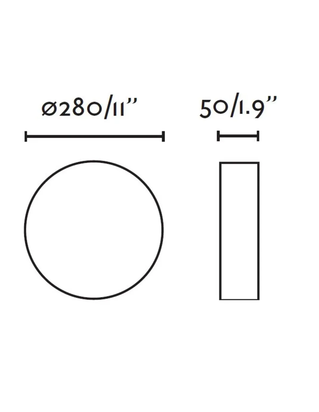 Lámpara plafón de techo Zon – Faro – IP54, Regulable Triac