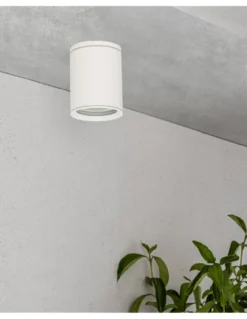 Lámpara plafón exterior disponible en dos colores Tasa - Faro