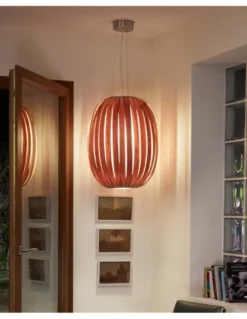 Lámpara Pod - LZF - Colgante de techo de tiras de madera A++