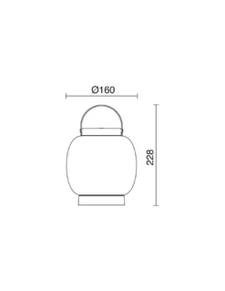 Lámpara portátil Bubble - Novolux Lighting - Lámpara de exterior de antracita IP54, LED regulable