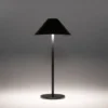 Lámpara portátil de exterior Sirina – FORLIGHT – Lámpara táctil con USB negra, 3 intensidades lumínicas, LED regulable