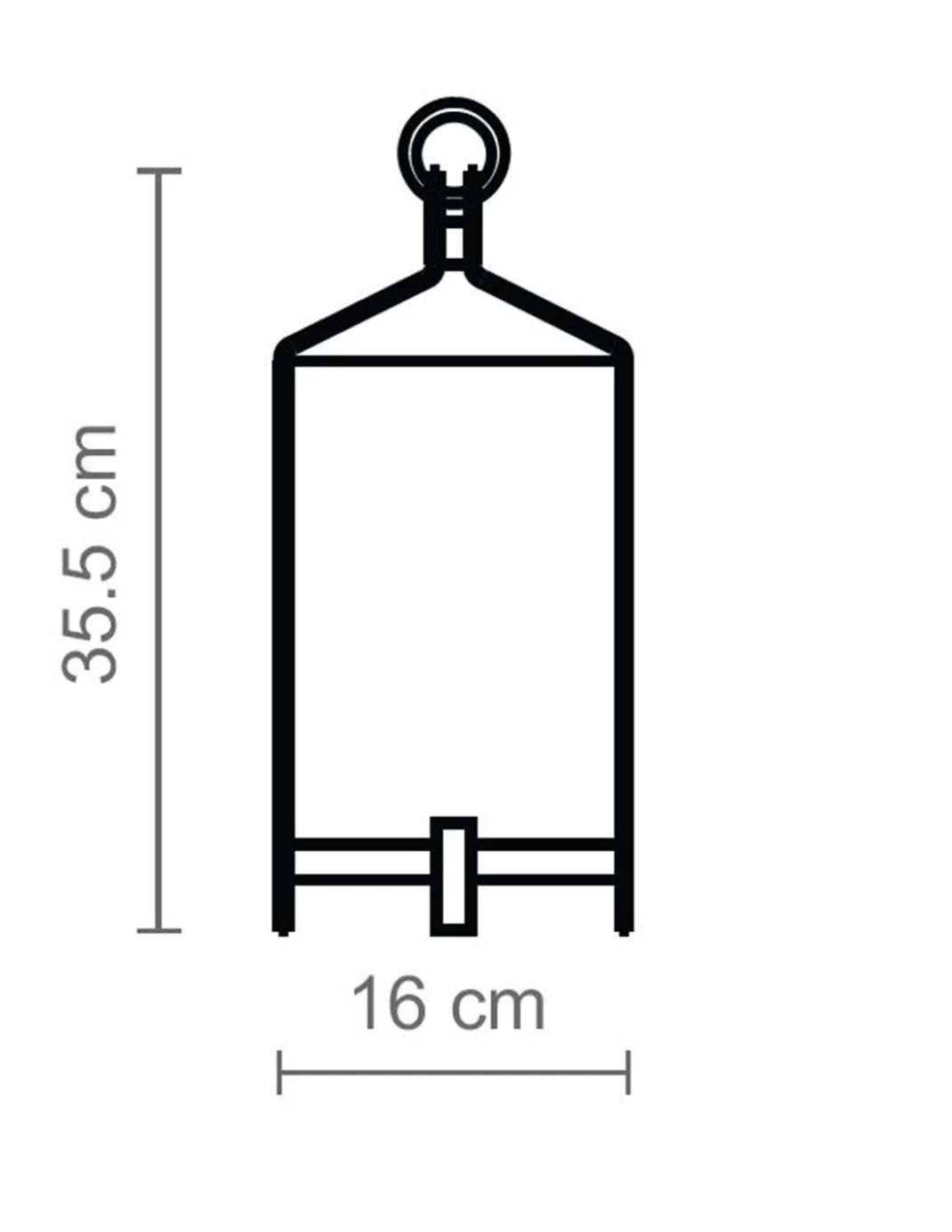 Lámpara portátil Fanal – Luxcambra – Pantalla de rafia, batería recargable