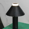 Lámpara portátil negra Fuji – Faro – IP44 con batería recargable, brillo ajustable, táctil