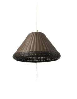 Lámpara portátil y colgante de exterior Saigon – Faro – Mimbre sintético, 103 cm