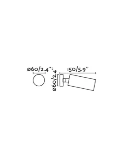 Lámpara Proyector Stan - Faro - Foco de superficie pared / techo orientable