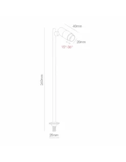 Mini proyector extensible Micro Zoom – Beneito & Faure – Foco orientable LED