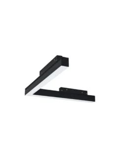 Ángulo difusor para carril 48V Magneto – Mantra – Acabado negro, LED regulable/no regulable