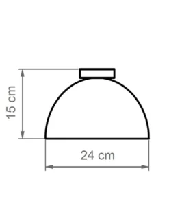 Plafón de techo Absis – Luxcambra – Lámpara de cerámica blanca, Ø 24 cm