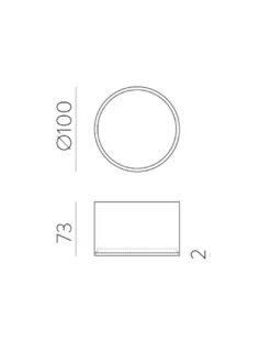 Plafón de techo Alis - ACB - Plafón cilíndrico contemporáneo
