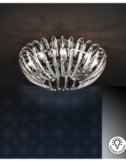 Plafón de techo Ariadna – Schuller – Lámpara decorativa de cristal en 2 colores