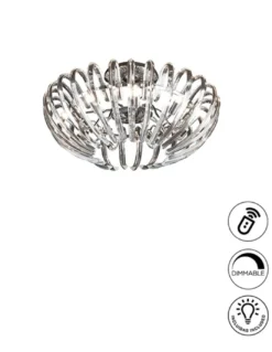 Plafón de techo Ariadna – Schuller – Lámpara decorativa de cristal en 2 colores