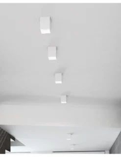 Plafón de techo COB LED Dau 50 - Milan - Foco de techo de superficie cúbico