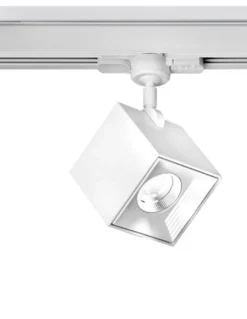Plafón de techo Dau 80 F - Milán - Foco LED cúbico orientable para carril monofásico