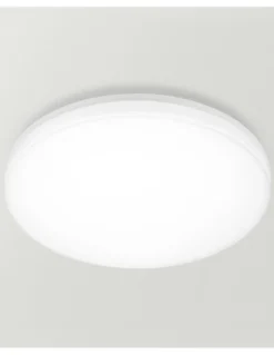 Plafón de techo de exterior Vola - Arkoslight - Diseño redondo blanco LED