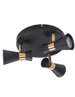 Plafón de techo Eufo - FORLIGHT - Lámpara circular con 3 focos orientables
