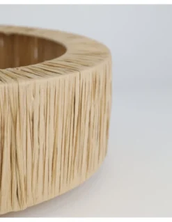 Plafón de techo Gareth - IDP Lampshades - Lámpara de rafia boho chic