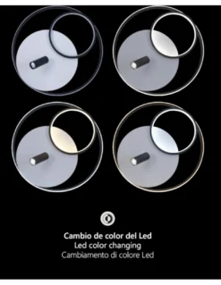 Plafón de techo Garona - AJP – Lámpara minimalista LED regulable