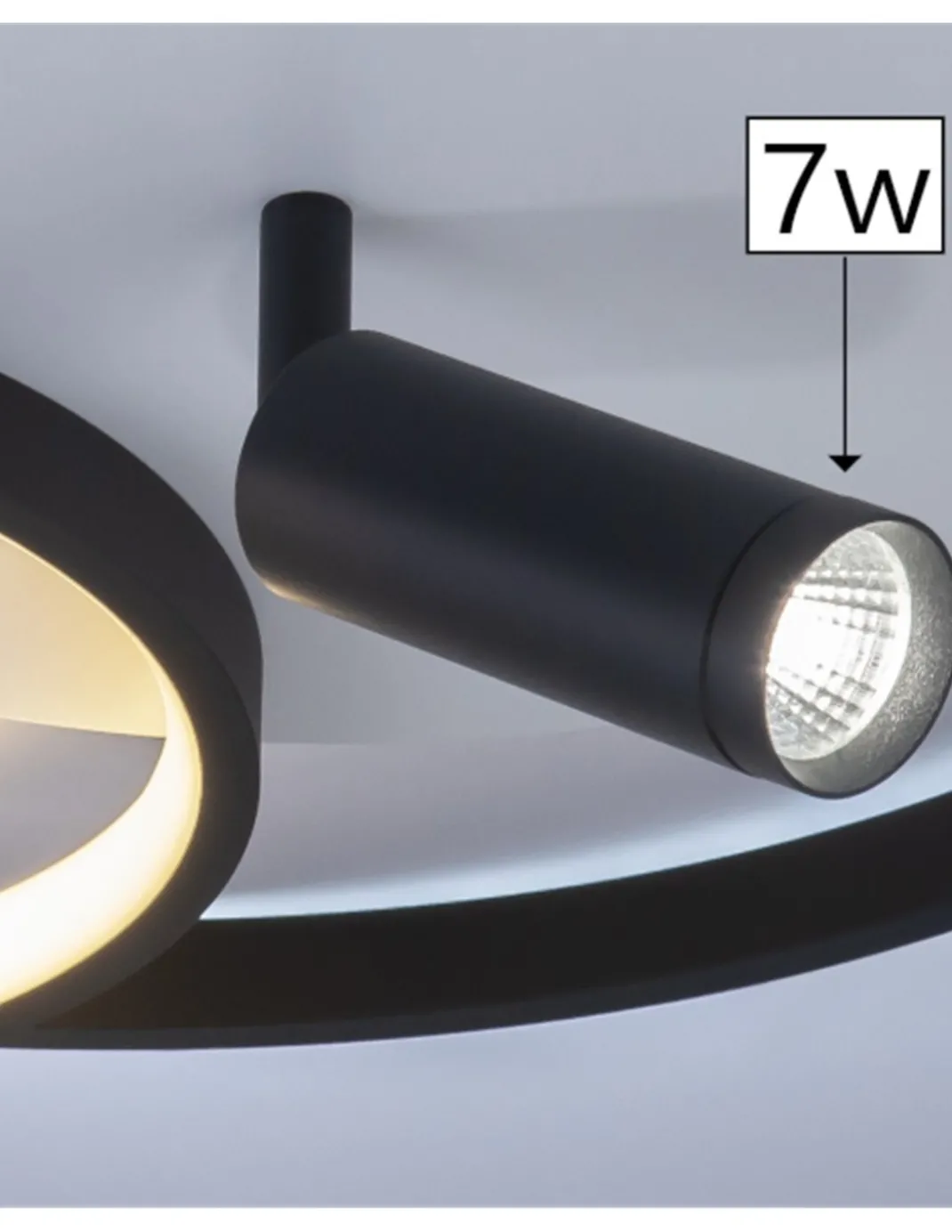 Plafón de techo Garona - AJP – Lámpara minimalista LED regulable