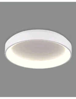 Plafón de Techo Grace - ACB - Plafón redondo LED regulable, color blanco o negro, disponible en 3 tamaños
