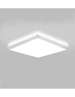Plafón de techo LED Linea - Milán - Forma cuadrada, color blanco